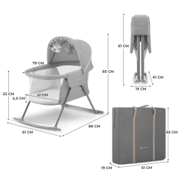 PATUT KINDERKRAFT LOVI, 3 IN 1, GREY | MARKETPLACE SHOPPING CENTER