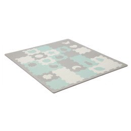 COVORAS DE JOACA KINDERKRAFT LUNO SHAPES, PUZZLE 3D, SPUMA, MINT | MARKETPLACE SHOPPING CENTER