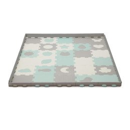 COVORAS DE JOACA KINDERKRAFT LUNO SHAPES, PUZZLE 3D, SPUMA, MINT | MARKETPLACE SHOPPING CENTER
