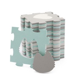 COVORAS DE JOACA KINDERKRAFT LUNO SHAPES, PUZZLE 3D, SPUMA, MINT | MARKETPLACE SHOPPING CENTER