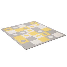 COVORAS DE JOACA KINDERKRAFT LUNO SHAPES, PUZZLE 3D, SPUMA, YELLOW | MARKETPLACE SHOPPING CENTER