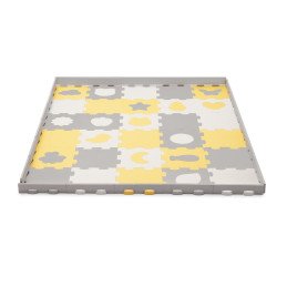 COVORAS DE JOACA KINDERKRAFT LUNO SHAPES, PUZZLE 3D, SPUMA, YELLOW | MARKETPLACE SHOPPING CENTER