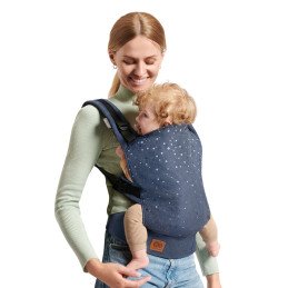 MARSUPIU ERGONOMIC KINDERKRAFT NINO, PANA LA 20 KG, CONFETTI DENIM | MARKETPLACE SHOPPING CENTER