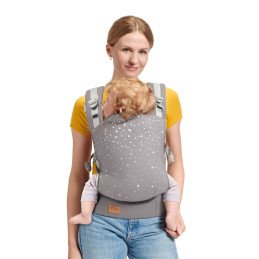 MARSUPIU ERGONOMIC KINDERKRAFT NINO, PANA LA 20 KG, CONFETTI GREY | MARKETPLACE SHOPPING CENTER