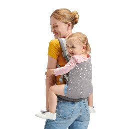 MARSUPIU ERGONOMIC KINDERKRAFT NINO, PANA LA 20 KG, CONFETTI GREY | MARKETPLACE SHOPPING CENTER