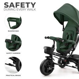 TRICICLETA COPII KINDERKRAFT AVEO, MYSTIC GREEN | MARKETPLACE SHOPPING CENTER