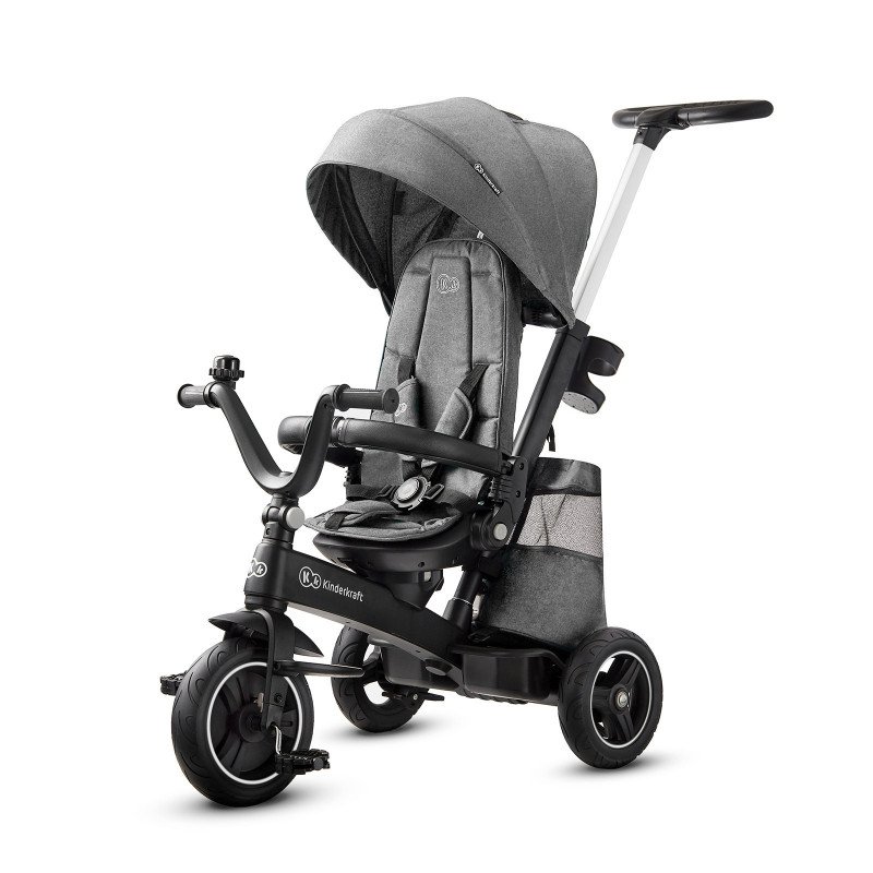 TRICICLETA KINDERKRAFT EASYTWIST, PLATINUM GREY | MARKETPLACE SHOPPING CENTER