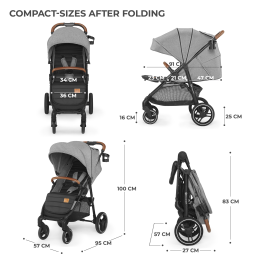 CARUCIOR SPORT KINDERKRAFT GRANDE PLUS, GREY | MARKETPLACE SHOPPING CENTER