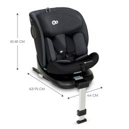 SCAUN AUTO I-SIZE, 40-150 CM, KINDERKRAFT I-360, BLACK | MARKETPLACE SHOPPING CENTER