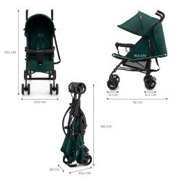 CARUCIOR SPORT KINDERKRAFT TIK, TIP UMBRELA, GREEN FOREST | MARKETPLACE SHOPPING CENTER