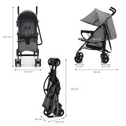 CARUCIOR SPORT KINDERKRAFT TIK, TIP UMBRELA, STONE GREY | MARKETPLACE SHOPPING CENTER