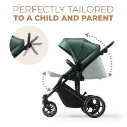 CARUCIOR 2 IN 1 KINDERKRAFT PRIME 2, DARK GREEN | MARKETPLACE SHOPPING CENTER