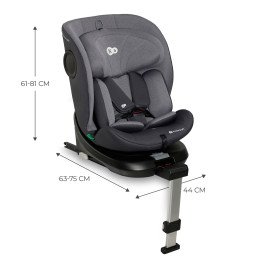 SCAUN AUTO I-SIZE, 40-150 CM, KINDERKRAFT I-360, GREY | MARKETPLACE SHOPPING CENTER