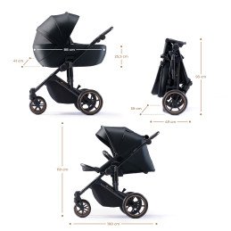 CARUCIOR 2 IN 1 KINDERKRAFT PRIME 2, VENEZIAN BLACK | MARKETPLACE SHOPPING CENTER
