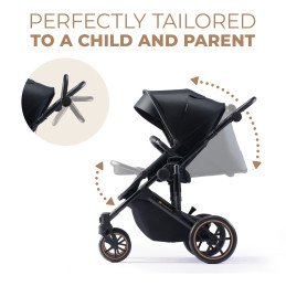 CARUCIOR 2 IN 1 KINDERKRAFT PRIME 2, VENEZIAN BLACK | MARKETPLACE SHOPPING CENTER