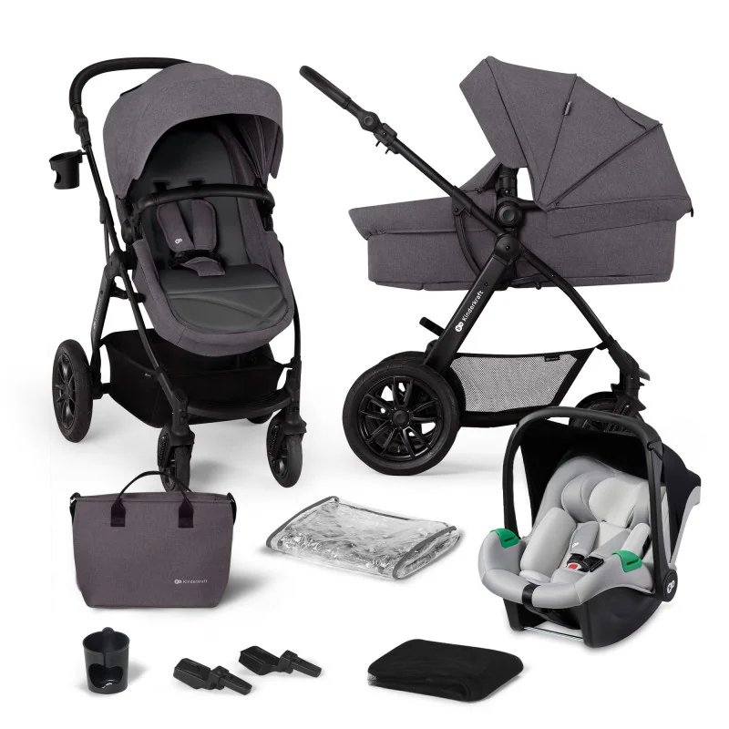 CARUCIOR MULTIFUNCTIONAL KINDERKRAFT XMOOV, 3 IN 1, DARK GREY | MARKETPLACE SHOPPING CENTER