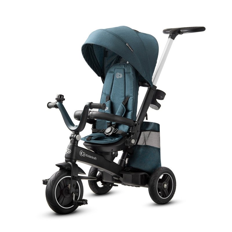 TRICICLETA KINDERKRAFT EASYTWIST, MIDNIGHT GREEN | MARKETPLACE SHOPPING CENTER