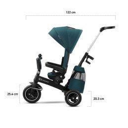 TRICICLETA KINDERKRAFT EASYTWIST, MIDNIGHT GREEN | MARKETPLACE SHOPPING CENTER