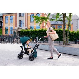 TRICICLETA KINDERKRAFT EASYTWIST, MIDNIGHT GREEN | MARKETPLACE SHOPPING CENTER