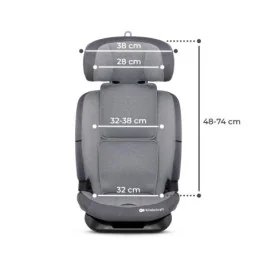 SCAUN AUTO I-SIZE, 76-150 CM, KINDERKRAFT ONETO 3, ISOFIX, COOL GREY | MARKETPLACE SHOPPING CENTER