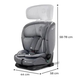 SCAUN AUTO I-SIZE, 76-150 CM, KINDERKRAFT ONETO 3, ISOFIX, COOL GREY | MARKETPLACE SHOPPING CENTER