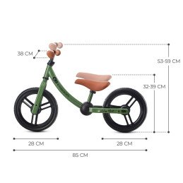 BICICLETA FARA PEDALE, KINDERKRAFT - 2WAY NEXT, PORTOCALIU, 12INCH, LIGHT GREEN | MARKETPLACE SHOPPING CENTER