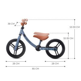 BICICLETA FARA PEDALE, KINDERKRAFT - 2WAY NEXT, PORTOCALIU, 12INCH, BLUE SKY | MARKETPLACE SHOPPING CENTER