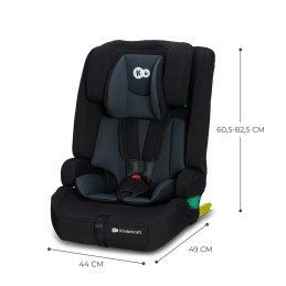 SCAUN AUTO I-SIZE, 76-150 CM, KINDERKRAFT SAFETY FIX 2, BLACK | MARKETPLACE SHOPPING CENTER