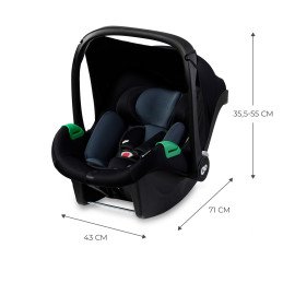 SCOICA AUTO I-SIZE, 40-75 CM, KINDERKRAFT MINK PRO, BLACK | MARKETPLACE SHOPPING CENTER