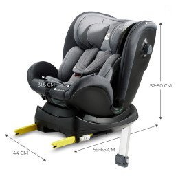 SCAUN AUTO I-SIZE, 40-125 CM, KINDERKRAFT XRIDER, GREY | MARKETPLACE SHOPPING CENTER