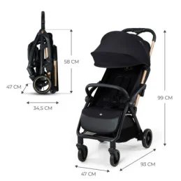 CARUCIOR SPORT KINDERKRAFT APINO, 0-22 KG, RAVEN BLACK | MARKETPLACE SHOPPING CENTER