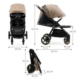 CARUCIOR SPORT, ULTRA COMPACT, KINDERKRAFT MITZY, 0-22 KG, LINEN BEIGE | MARKETPLACE SHOPPING CENTER