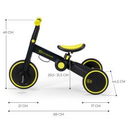 BICICLETA DE ECHILIBRU / TRICICLETA KINDERKRAFT 4TRIKE, BLACK VOLT | MARKETPLACE SHOPPING CENTER