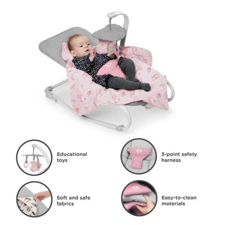 SEZLONG 3 IN 1, KINDERKRAFT FELIO 2, PEONY ROSE | MARKETPLACE SHOPPING CENTER