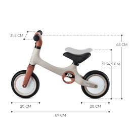 BICICLETA DE ECHILIBRU KINDERKRAFT TOVE, DESERT BEIGE | MARKETPLACE SHOPPING CENTER