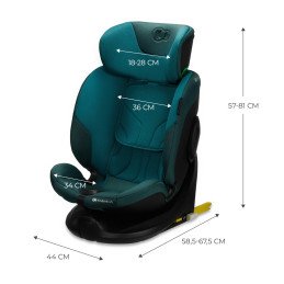 SCAUN AUTO KINDERKRAFT I-FIX, I-SIZE 40-150 CM, HARBOR BLUE | MARKETPLACE SHOPPING CENTER