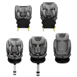 SCAUN AUTO KINDERKRAFT I-FIX, I-SIZE 40-150 CM, COOL GREY | MARKETPLACE SHOPPING CENTER