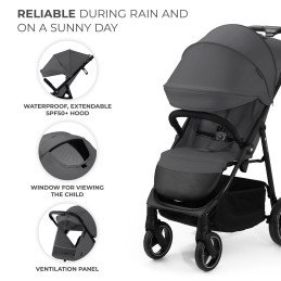 CARUCIOR SPORT KINDERKRAFT TRIG3 GRANITE GREY | MARKETPLACE SHOPPING CENTER