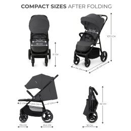 CARUCIOR SPORT KINDERKRAFT TRIG3 GRANITE GREY | MARKETPLACE SHOPPING CENTER
