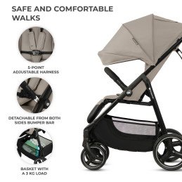 CARUCIOR SPORT KINDERKRAFT TRIG3 STONE BEIGE | MARKETPLACE SHOPPING CENTER