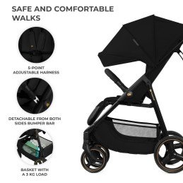 CARUCIOR SPORT KINDERKRAFT TRIG3 ONYX BLACK | MARKETPLACE SHOPPING CENTER