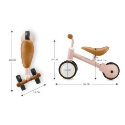 BICICLETA ECHILIBRU KINDERKRAFT CUTIE FUZZY PEACH | MARKETPLACE SHOPPING CENTER