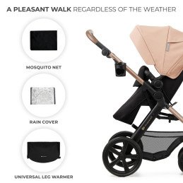 CARUCIOR 3 IN 1 KINDERKRAFT MOOV 2, SAND BEIGE | MARKETPLACE SHOPPING CENTER