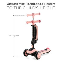TROTINETA KINDERKRAFT HALLEY, ROSA PINK | MARKETPLACE SHOPPING CENTER
