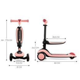 TROTINETA KINDERKRAFT HALLEY, ROSA PINK | MARKETPLACE SHOPPING CENTER