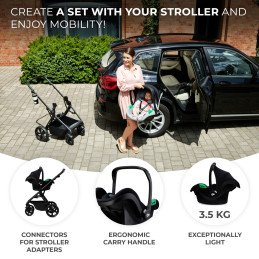 CARUCIOR KINDERKRAFT NEWLY, 4 IN 1, CLASSIC BLACK | MARKETPLACE SHOPPING CENTER