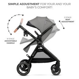 CARUCIOR KINDERKRAFT ESME, 3 IN 1, MOONLIGHT GREY | MARKETPLACE SHOPPING CENTER