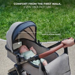 CARUCIOR KINDERKRAFT ESME, 3 IN 1, PURE BLACK | MARKETPLACE SHOPPING CENTER