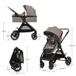 CARUCIOR KINDERKRAFT ESME, 3 IN 1, SAND BEIGE | MARKETPLACE SHOPPING CENTER