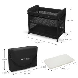 PATUT DE CALATORIE KINDERKRAFT MOON DREAM, BLACK | MARKETPLACE SHOPPING CENTER
